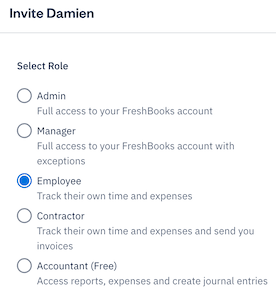 List of roles to assign to team member.