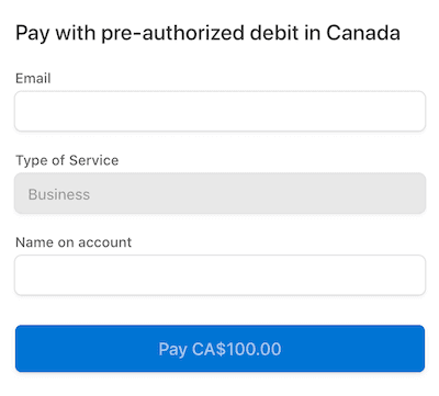 Email and name fields to fill out.