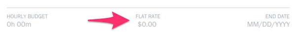 Flat Rate option.